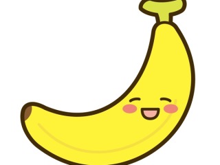 可愛いバナナの画像